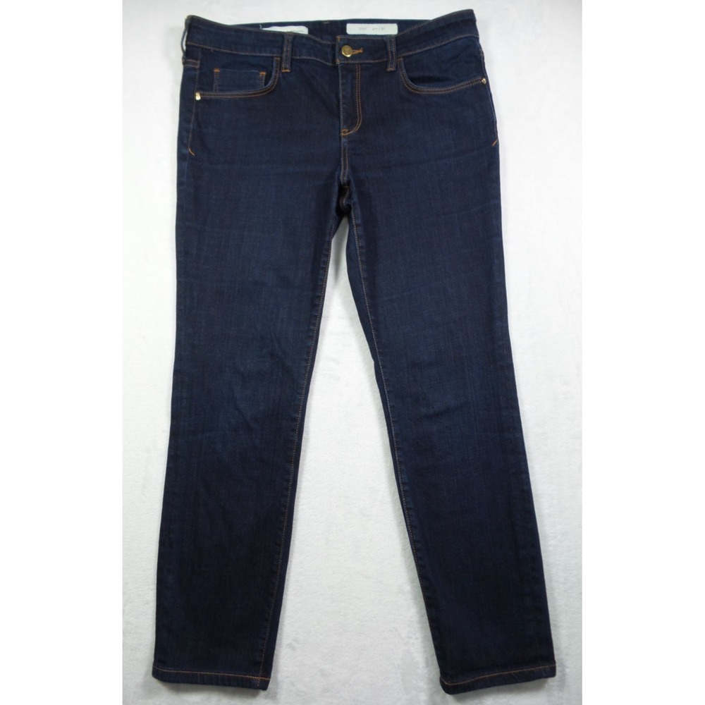 Pilcro and the Letterpress Jeans Womens Size 31 Blue Stet Mid Rise Dark Wash